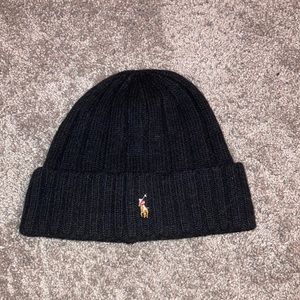 Polo Black Beanie